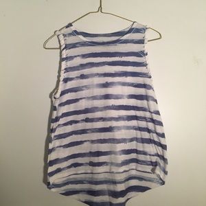 Blue stripped tank top